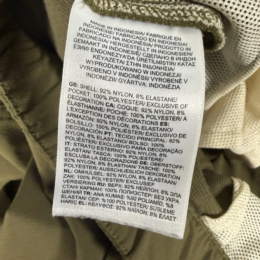 The North Face Class V Belted Pants XXL Khaki Olive Tech Travel Mens Relaxed Fit